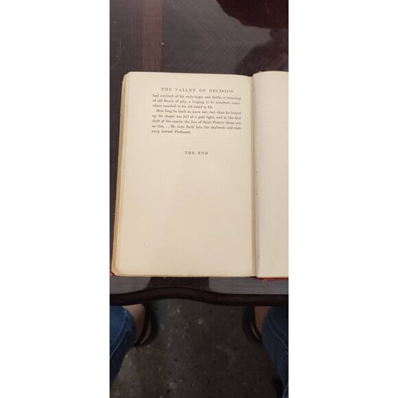 THE VALLEY OF DECISION II by Edith Wharton 1902. Previous library book w marking - Picture 10 of 12